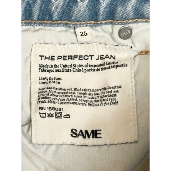 Same NWT The Perfect Jean Vintage Light Straight Leg Mid Rise Size 25 - Picture 6 of 11